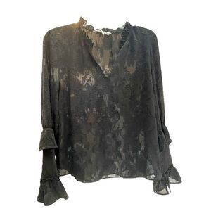 Elegant Black Women's Top